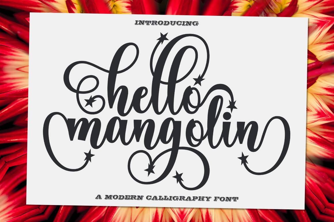Hello Mangolin Font