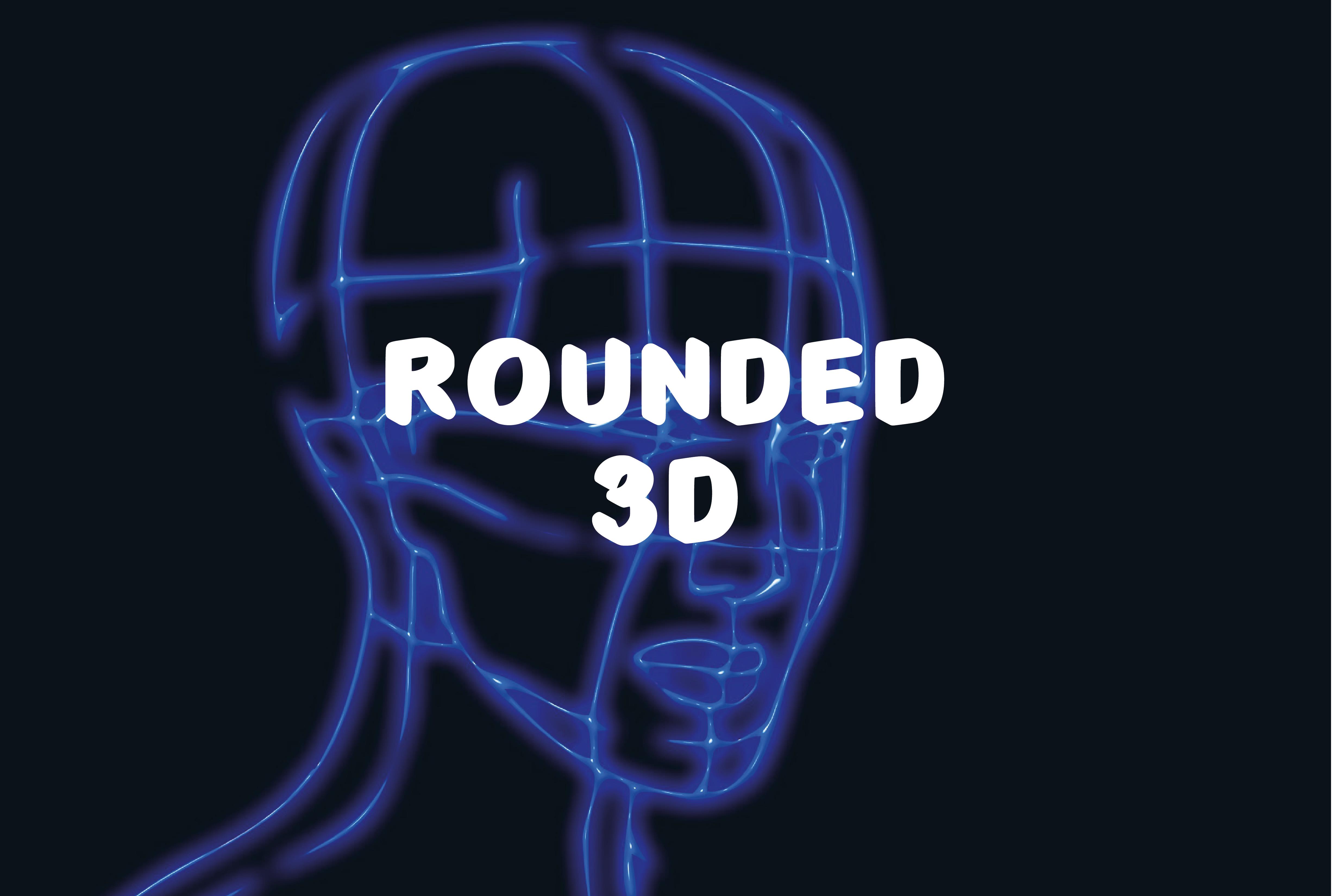 Rounded 3D Font