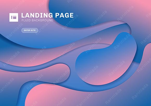 Abstract Fluid Gradient Curve Background