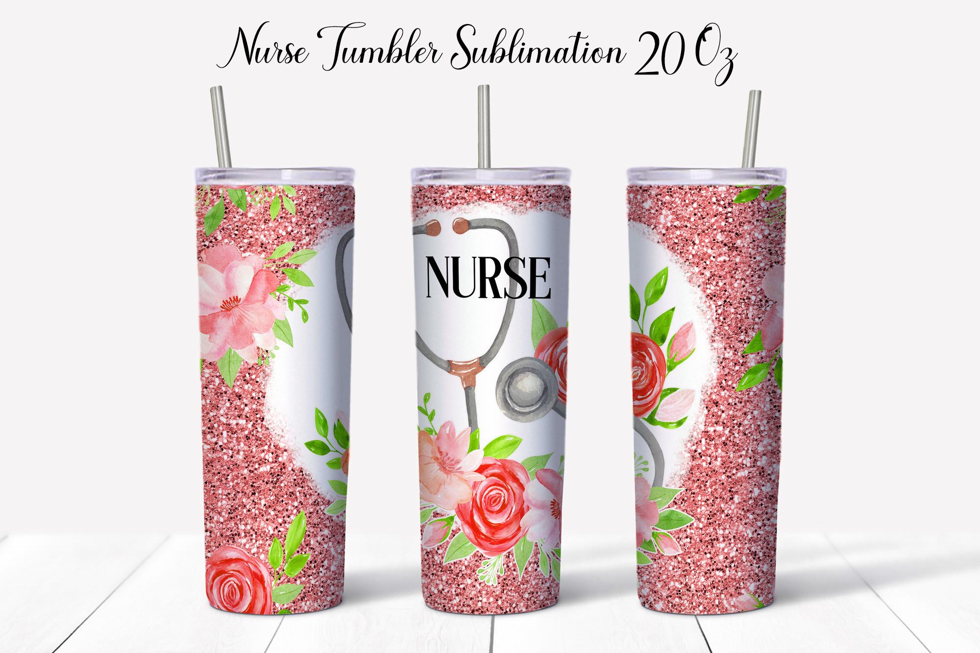 Nurse Tumbler Sublimation PNG