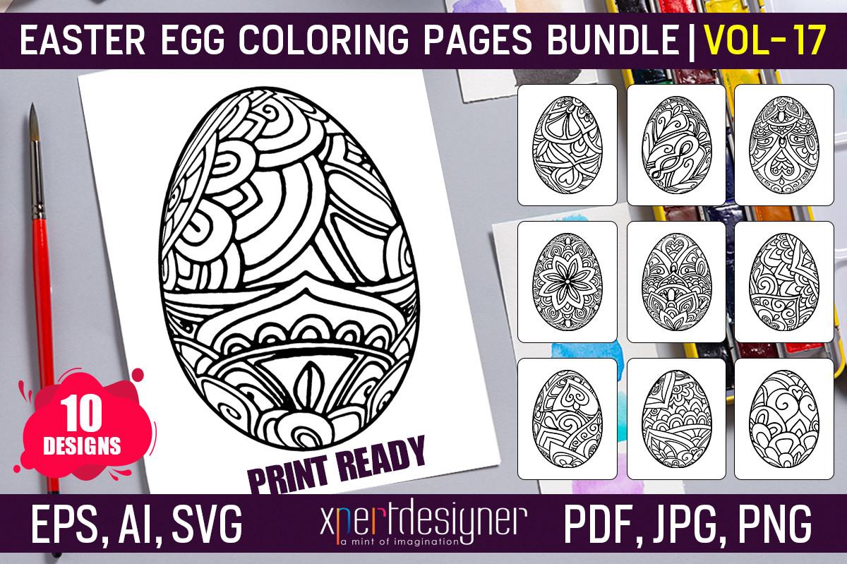 Easter Coloring Book Pages: Vol - 17