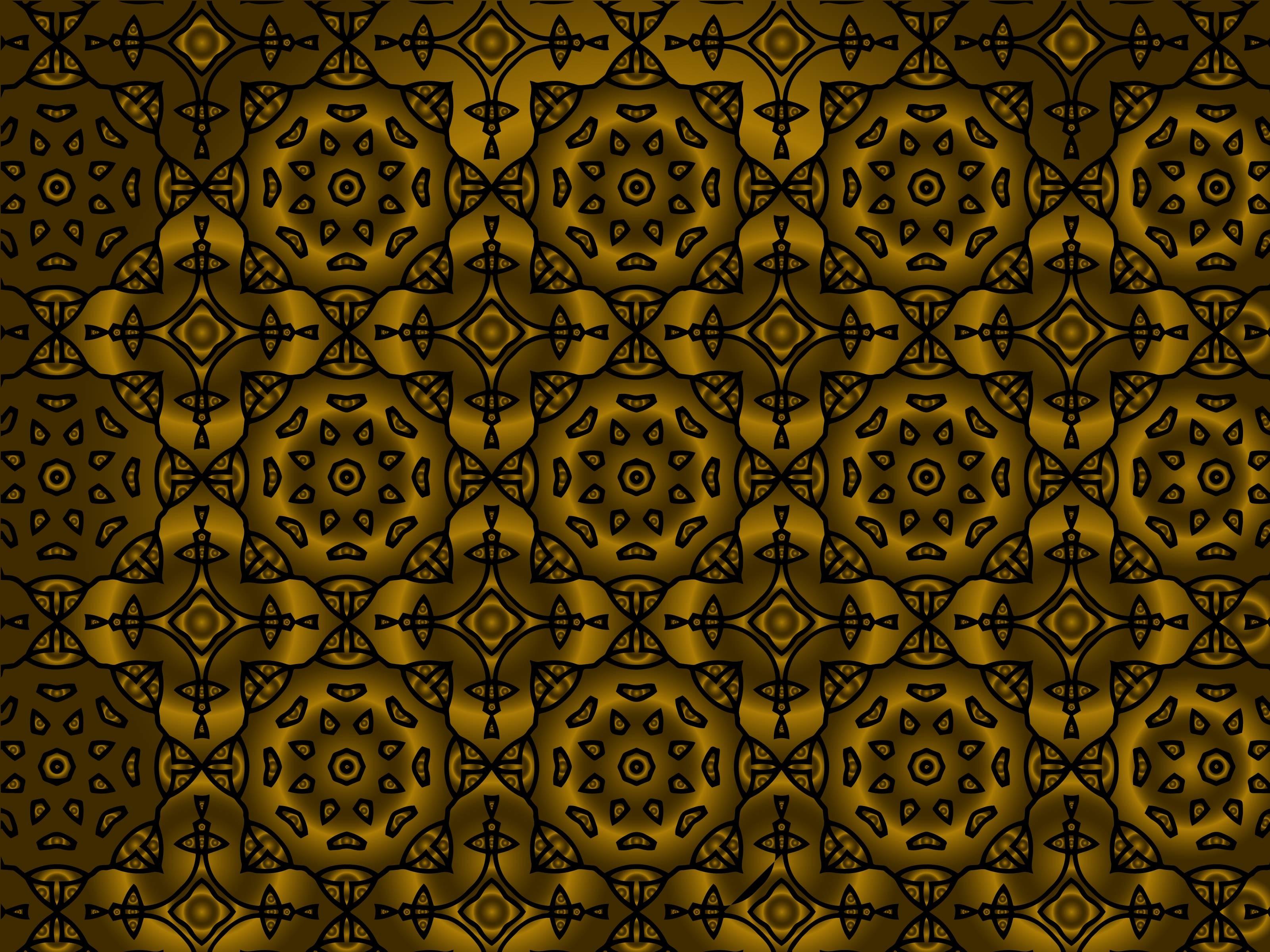 Pattern Gold Irregular Ornament Art