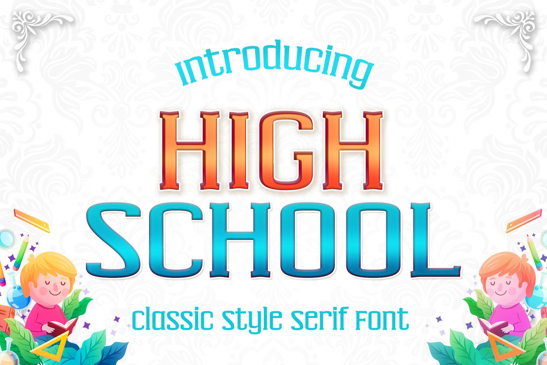 High School Font