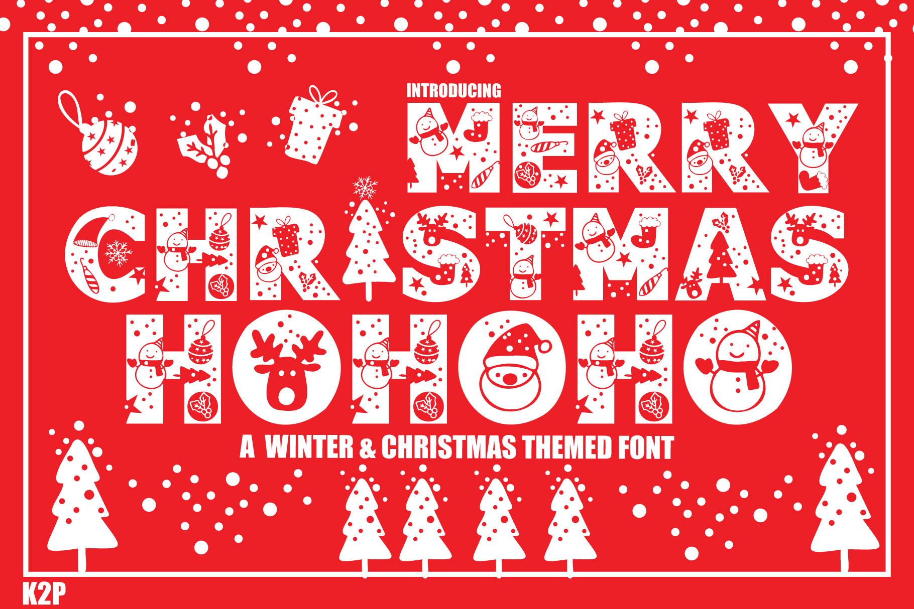 Merry Christmas Ho Ho Ho Font