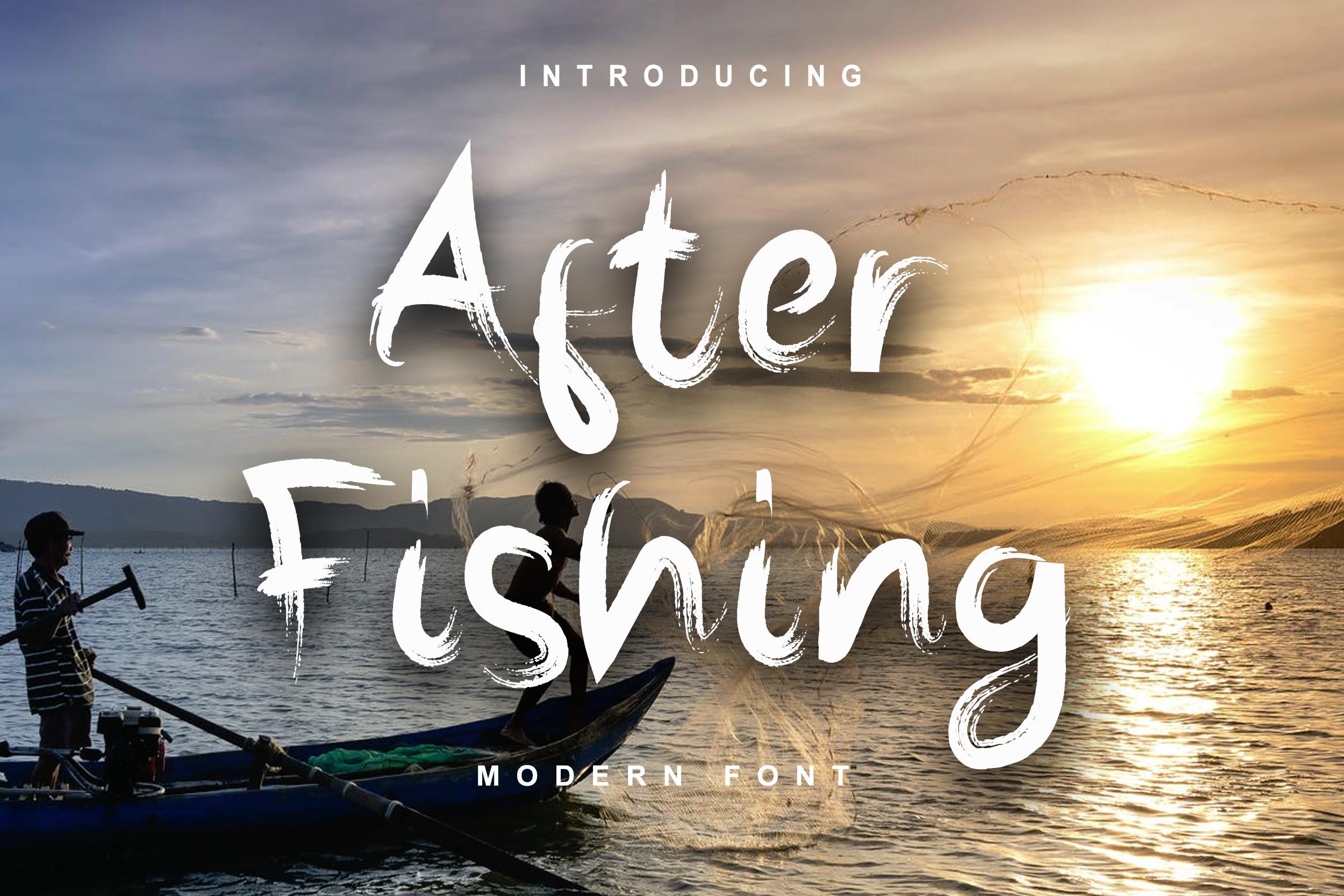 After Fishing Font