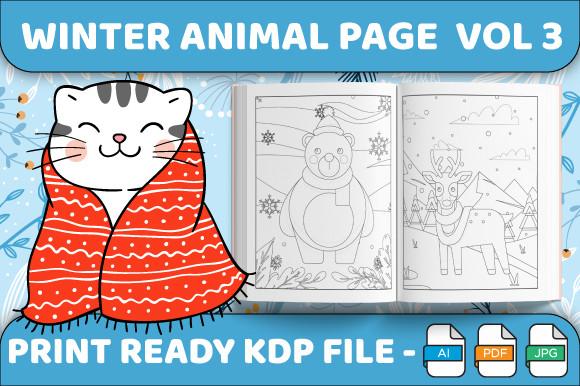 Winter Animal Coloring Pages Vol 3