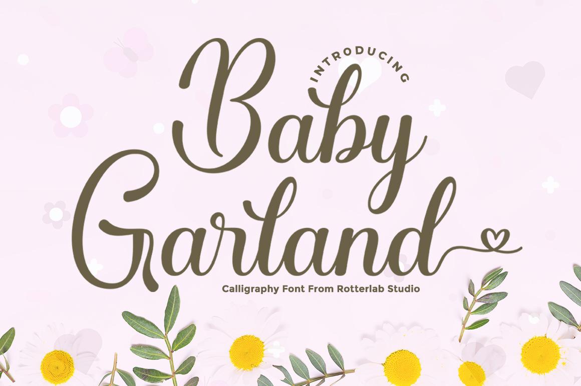 Baby Garland Font