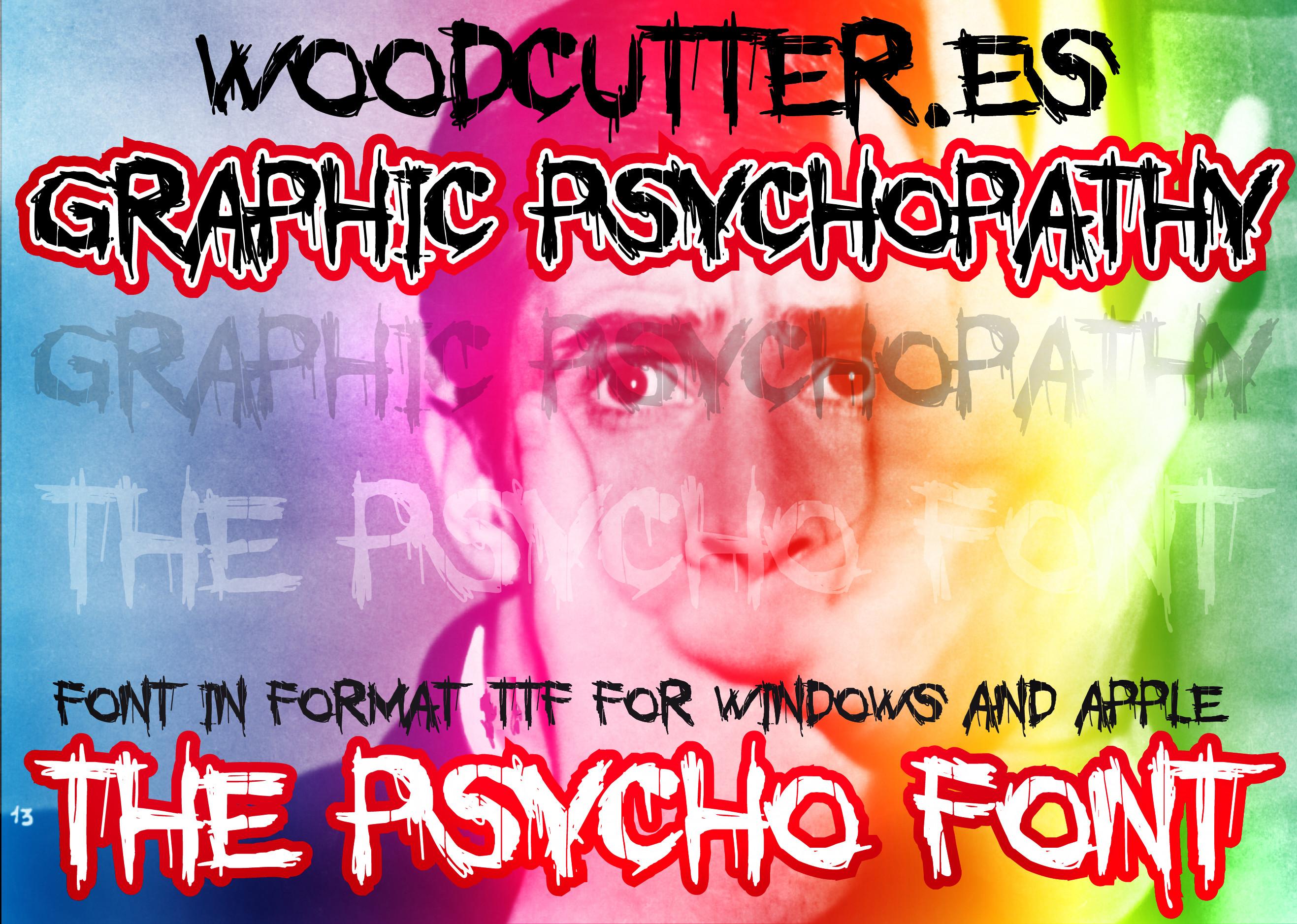 Graphic Psychopathy Font