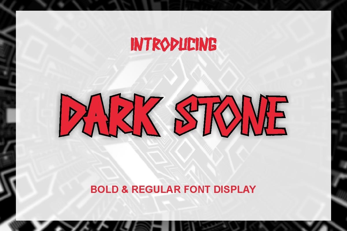 Dark Stone Font