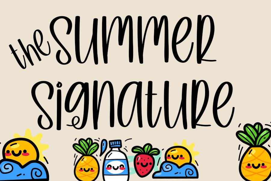 The Summer Signature Font