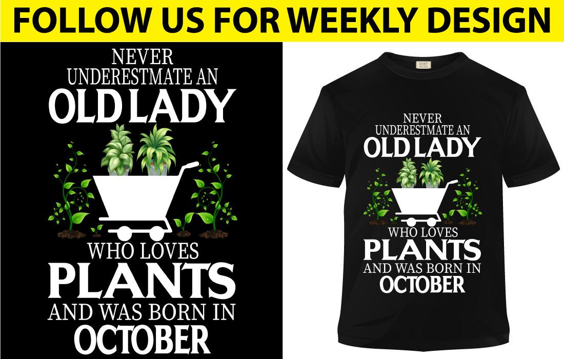 Old Lady Who Loves Plants and Was Born in October