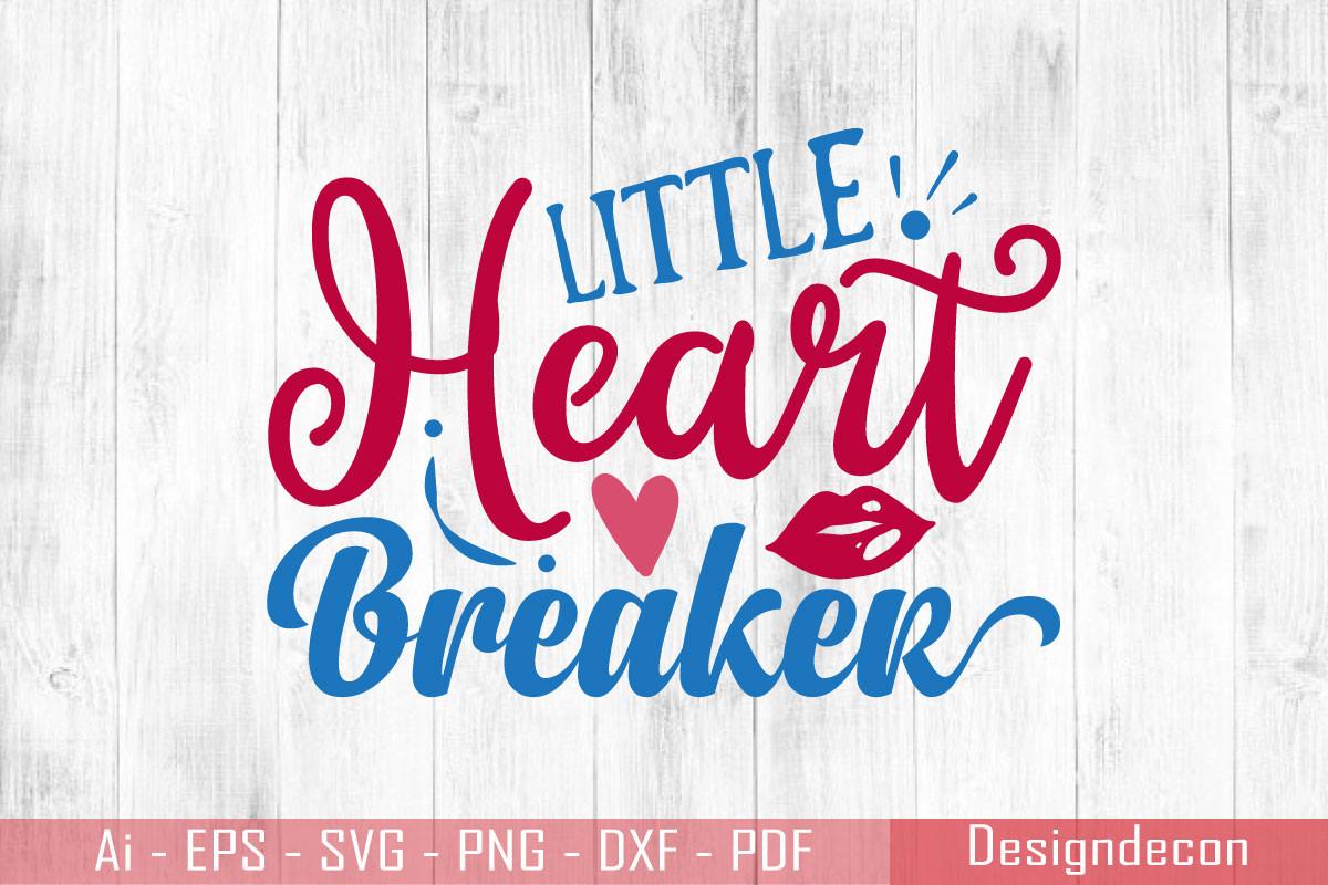 Little Heart Breaker Cute Typography