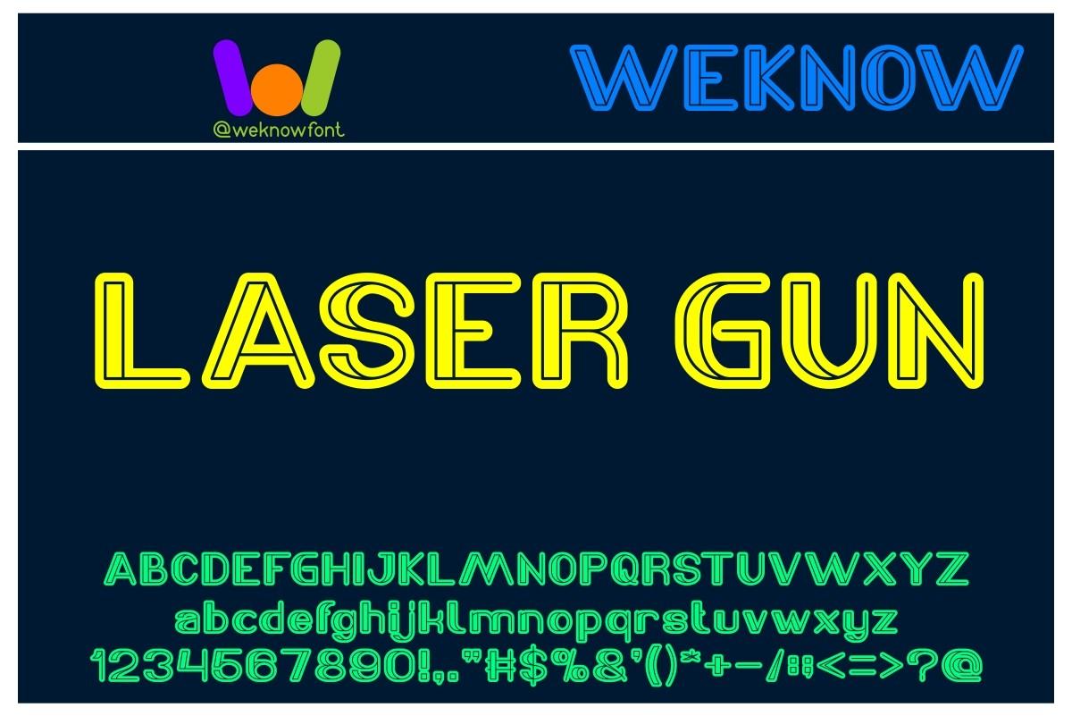 Laser Gun Font