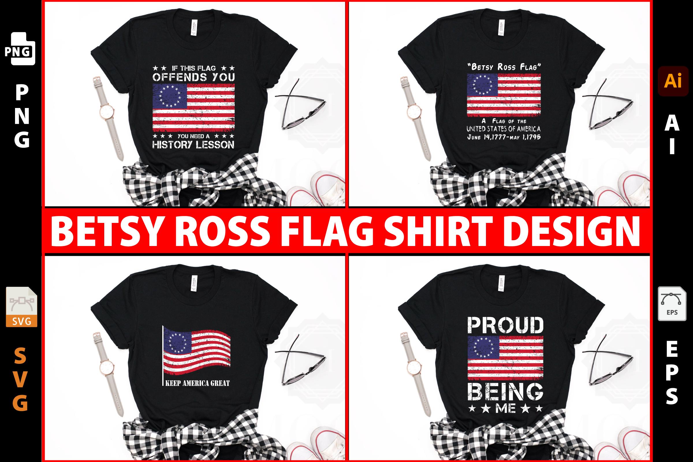 Betsy Ross Flag T-shirt Design