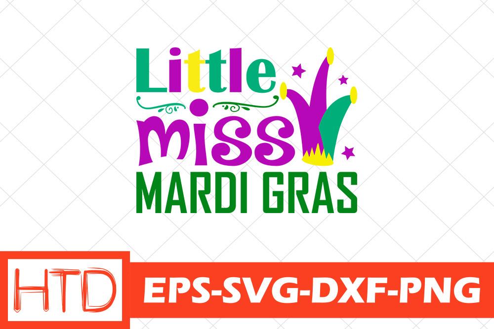 Mardi Gras Svg Design, Little Miss Mardi