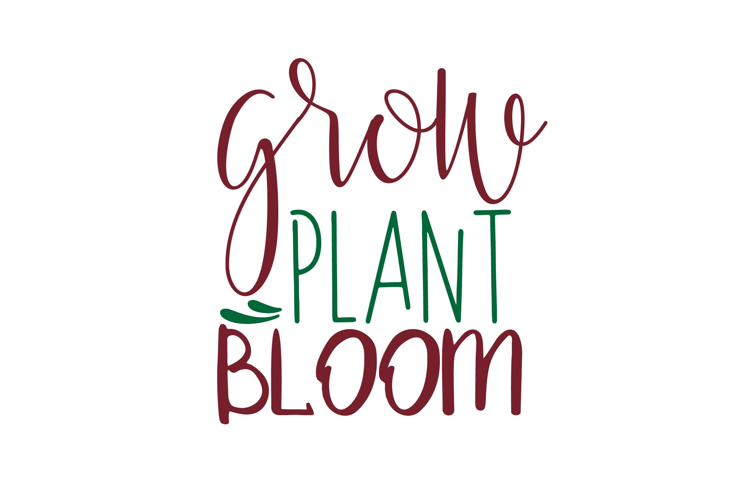 Grow Plant Bloom SVG Cute File
