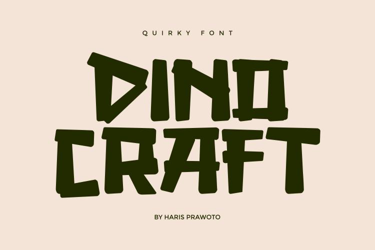 Dino Craft Font