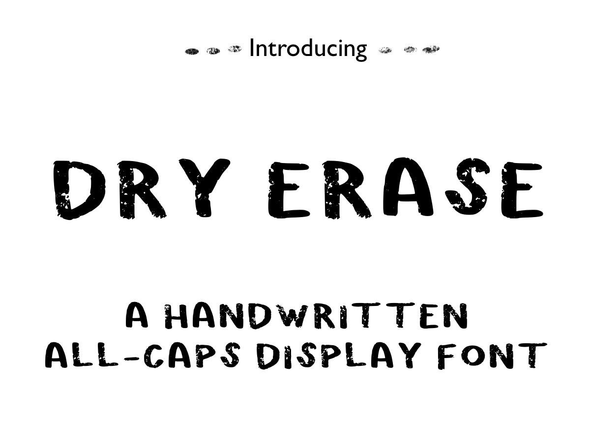 Dry Erase Font