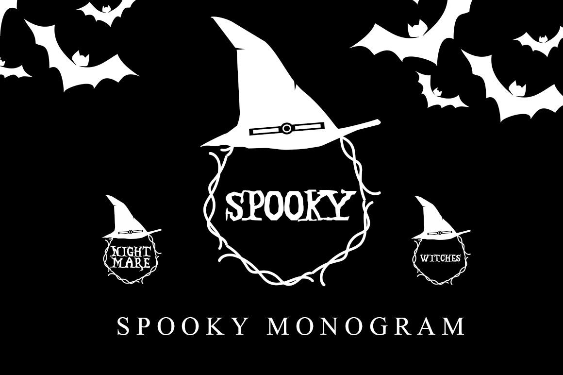 Spooky Monogram Font