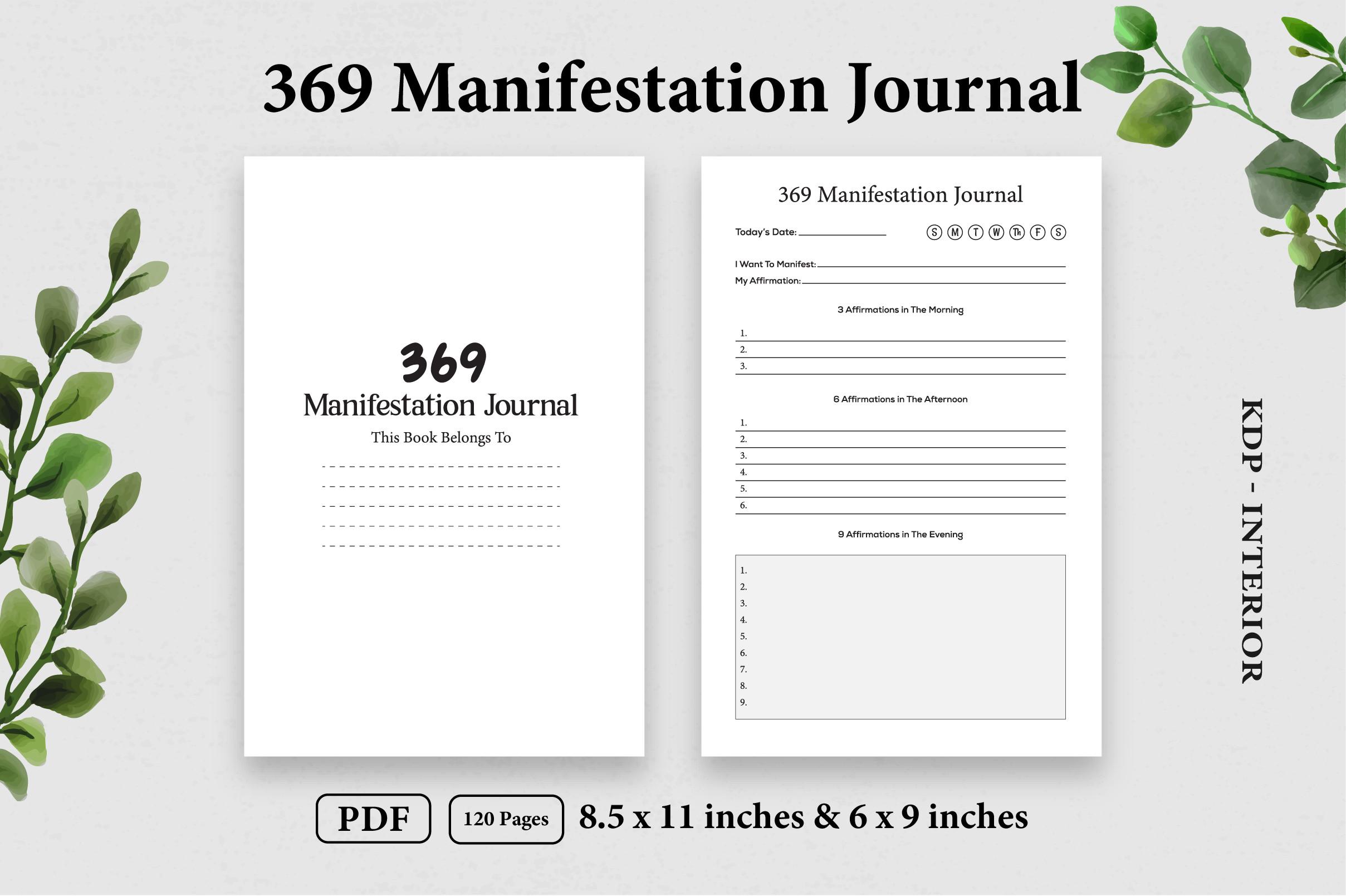 369 Manifestation Journal - KDP Interior