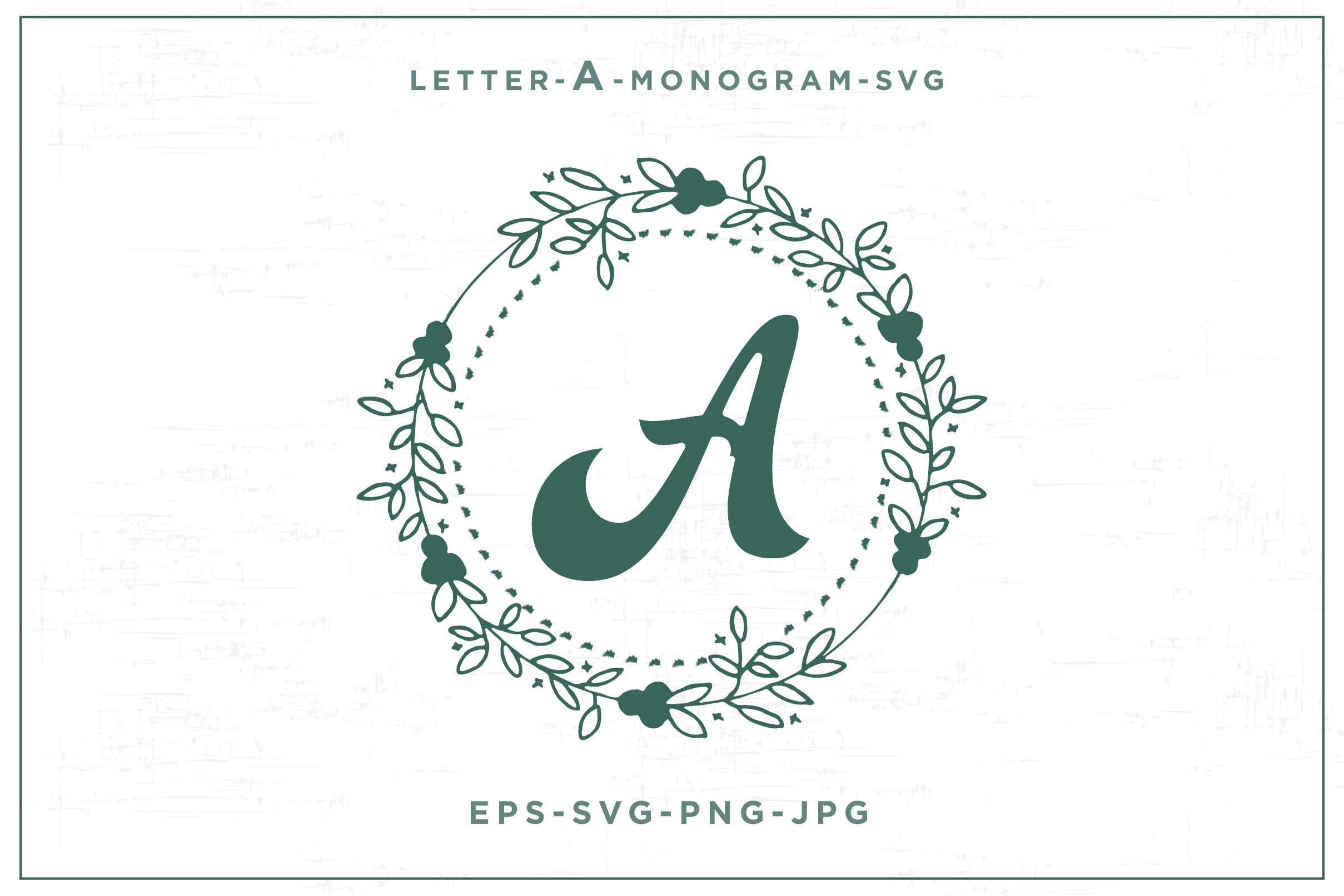 Letter a Monogram Design-SVG