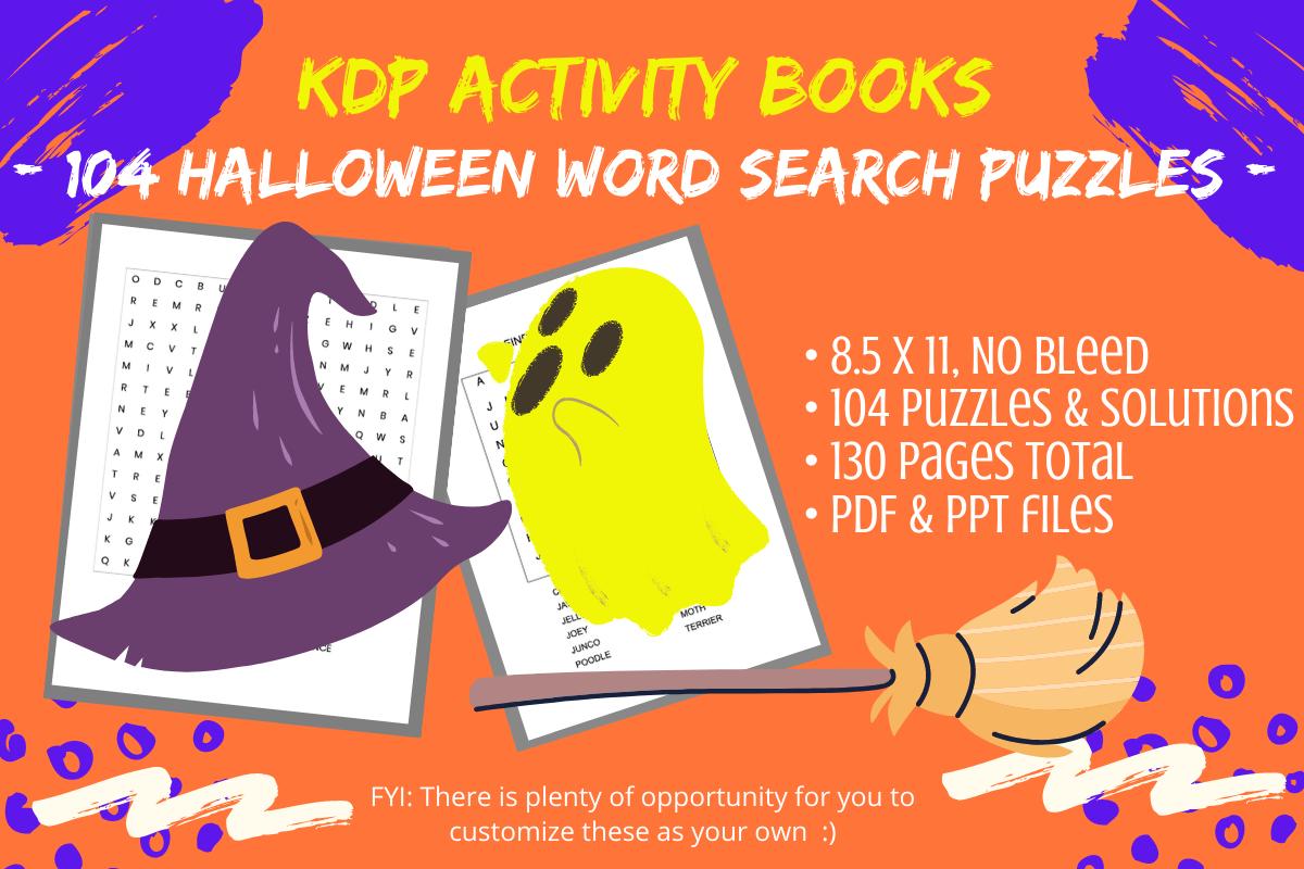 104 Halloween Holiday Word Search 4 KDP