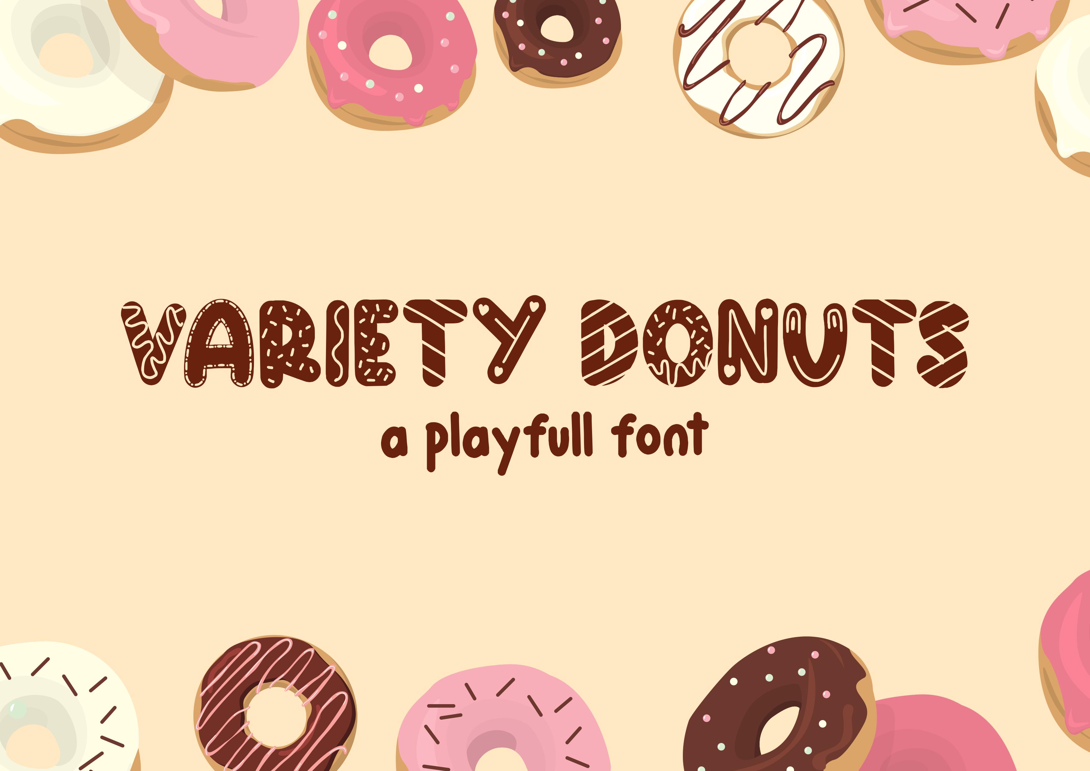 Variety Donuts Font