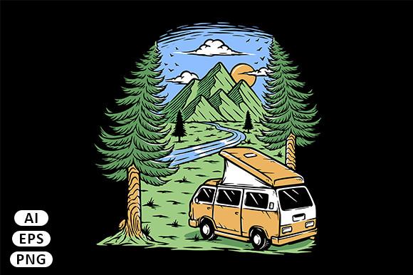 Enjoy the Mountain View by Van