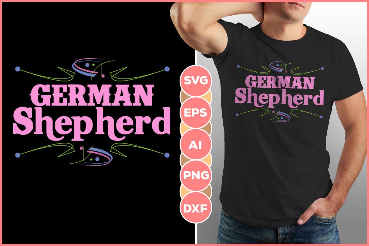 German Shepherd Vintage Design