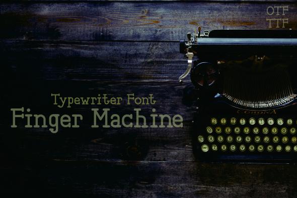 Fingher Machine Font