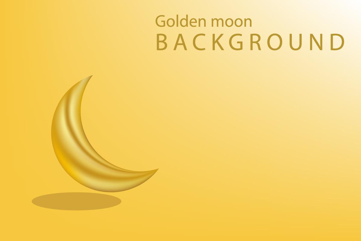 Golden Moon Background