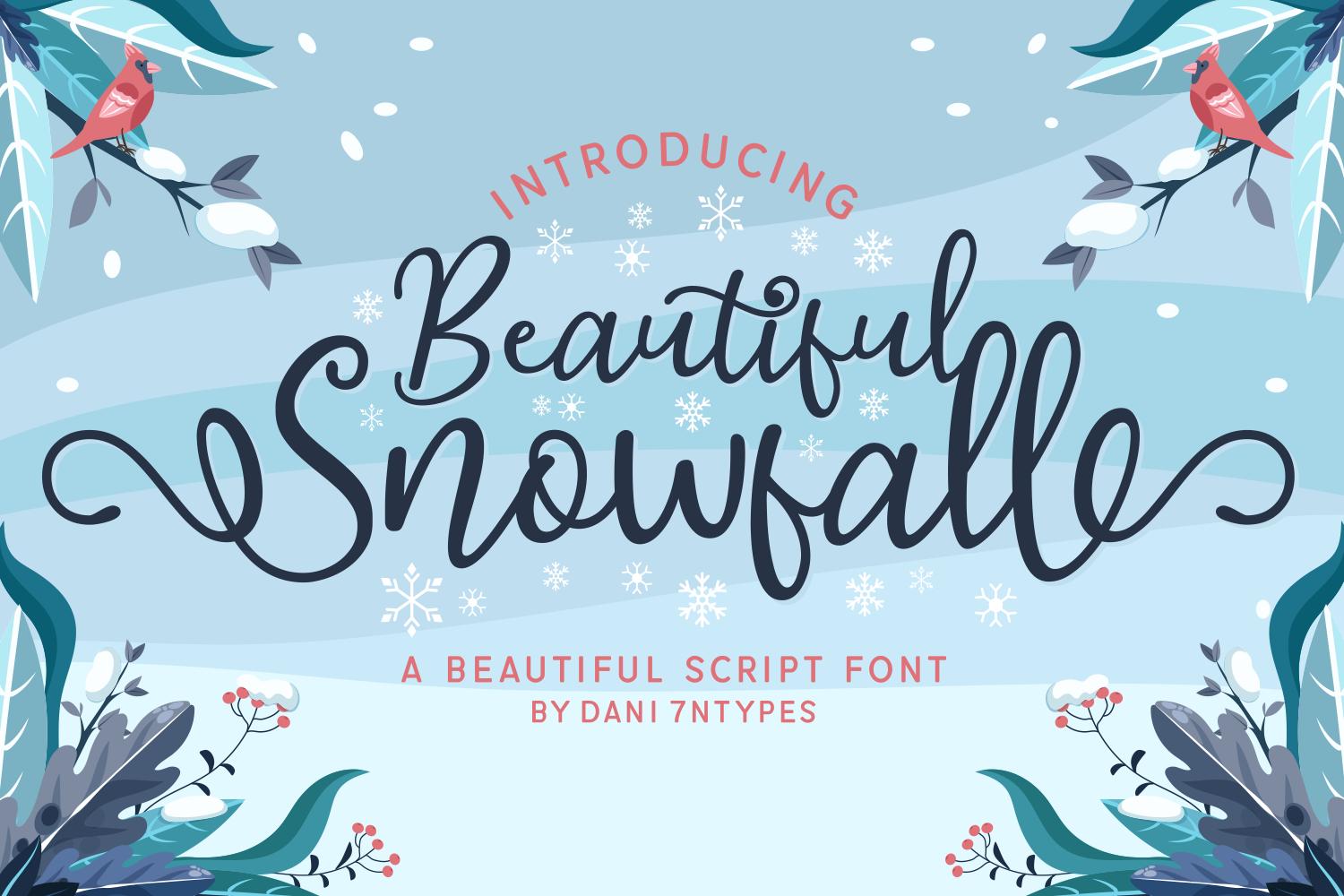 Beautiful Snowfall Font
