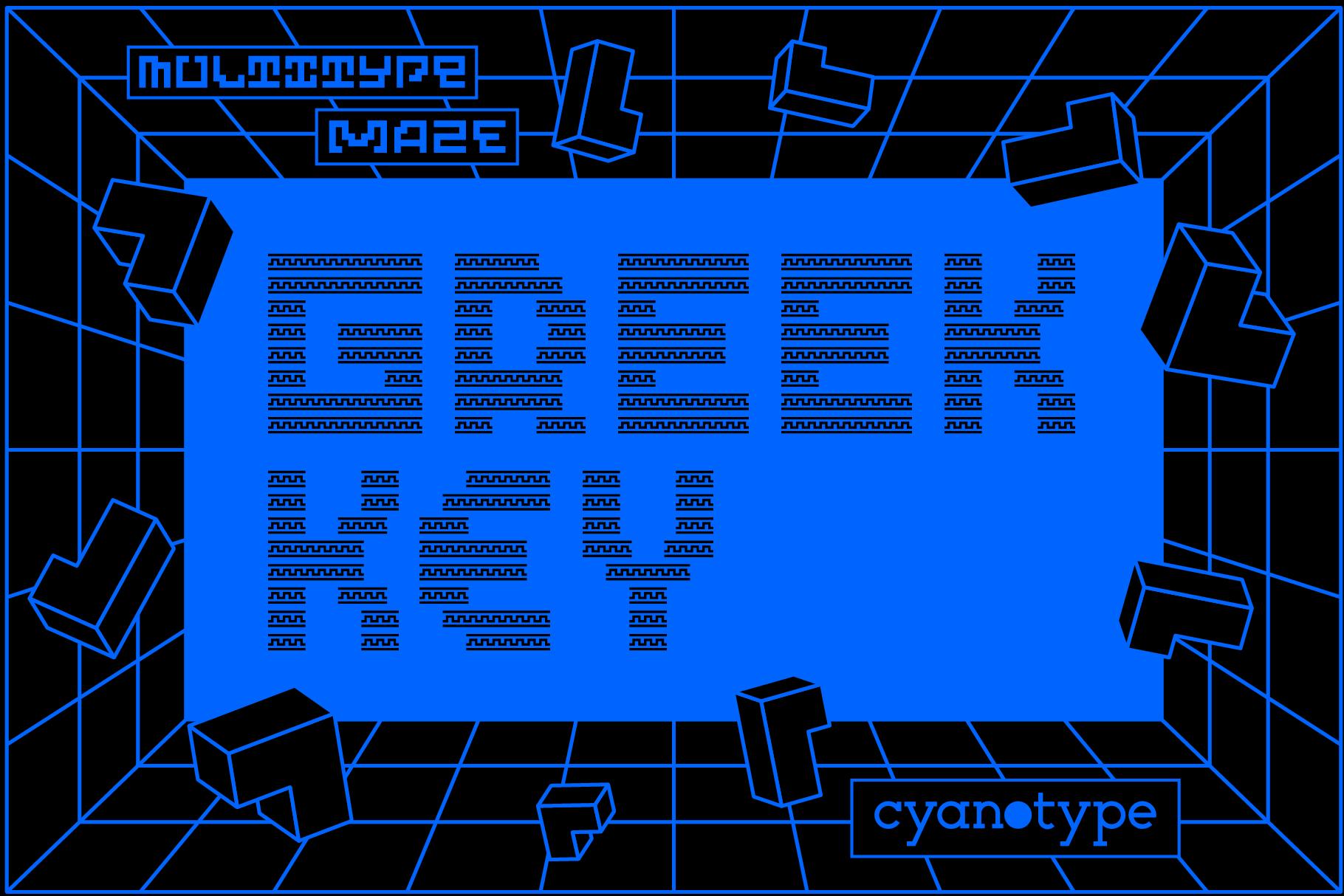 MultiType Maze Greek Key Font