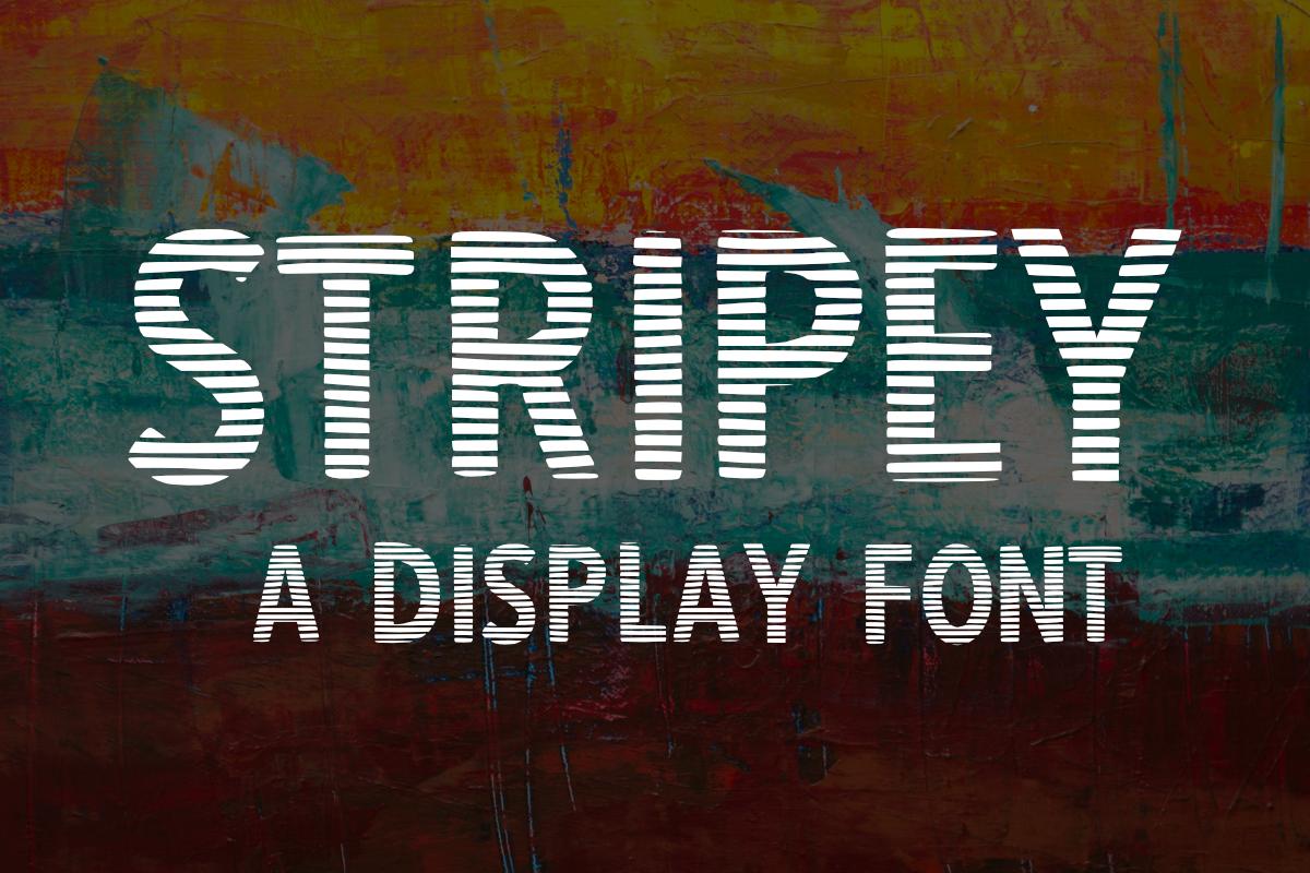 Stripey Font