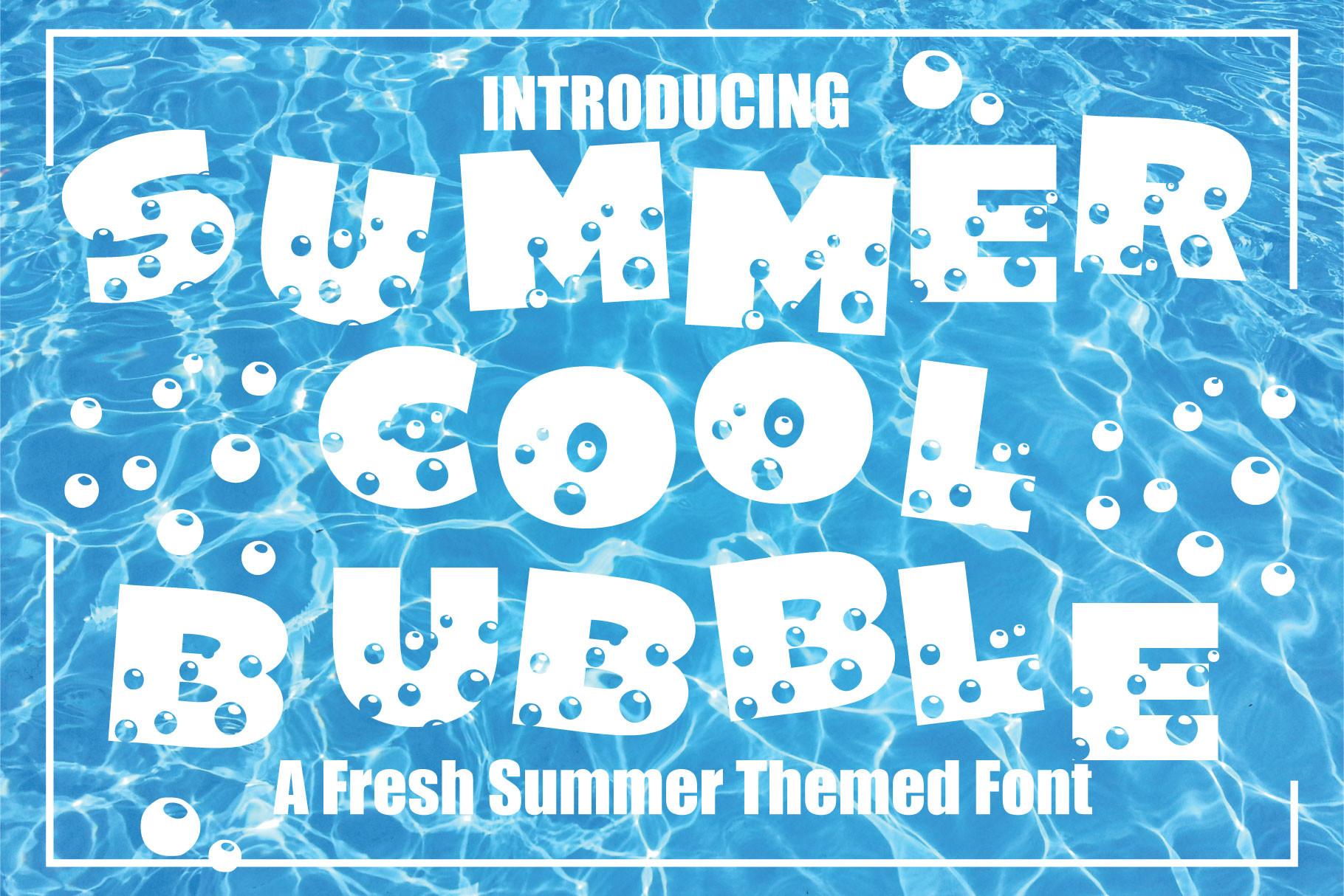 Summer Cool Bubble Font
