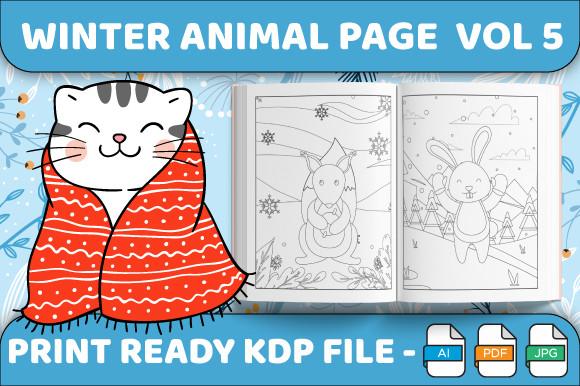 Winter Animal Coloring Pages Vol 5