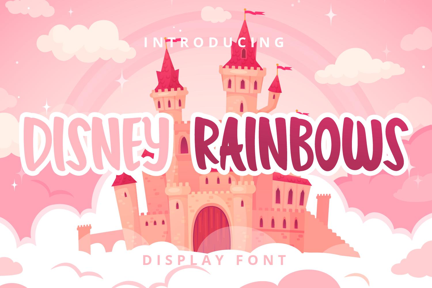 Disney Rainbows Font