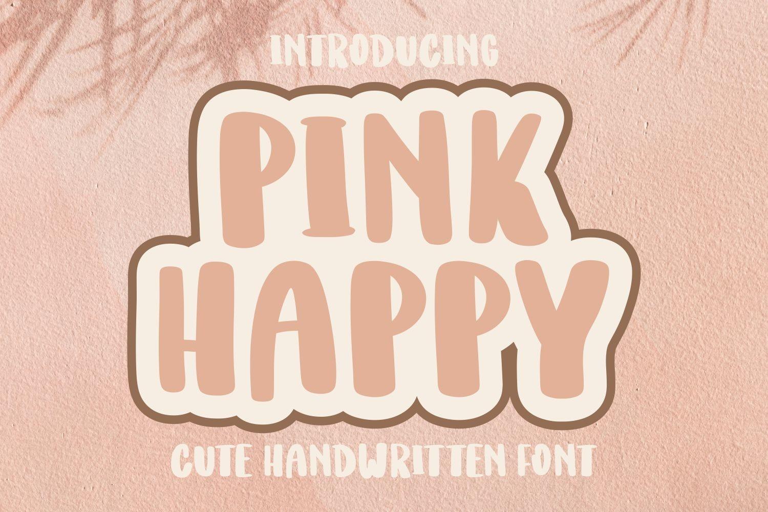 Pink Happy Font