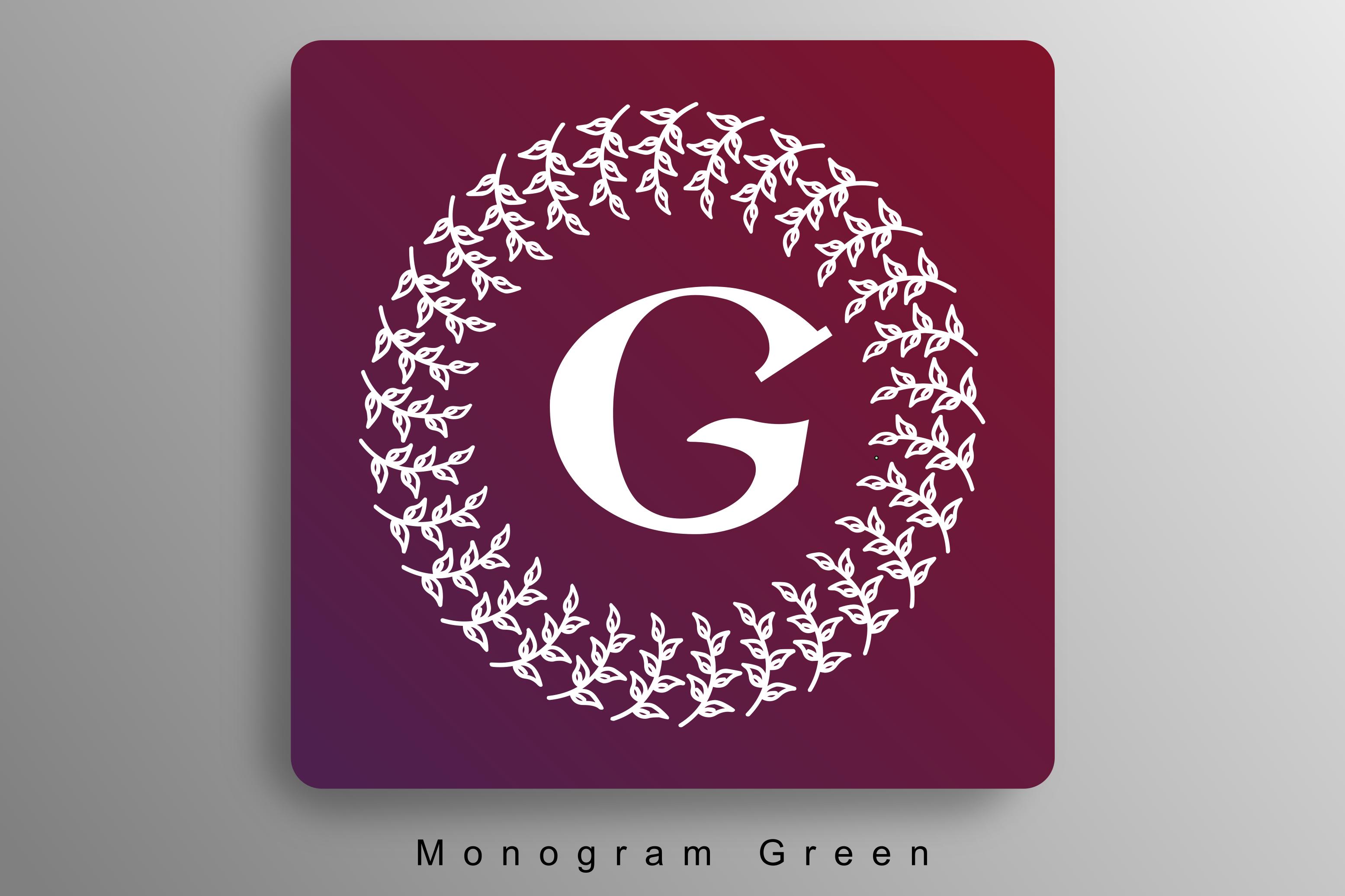 Monogram Green Font