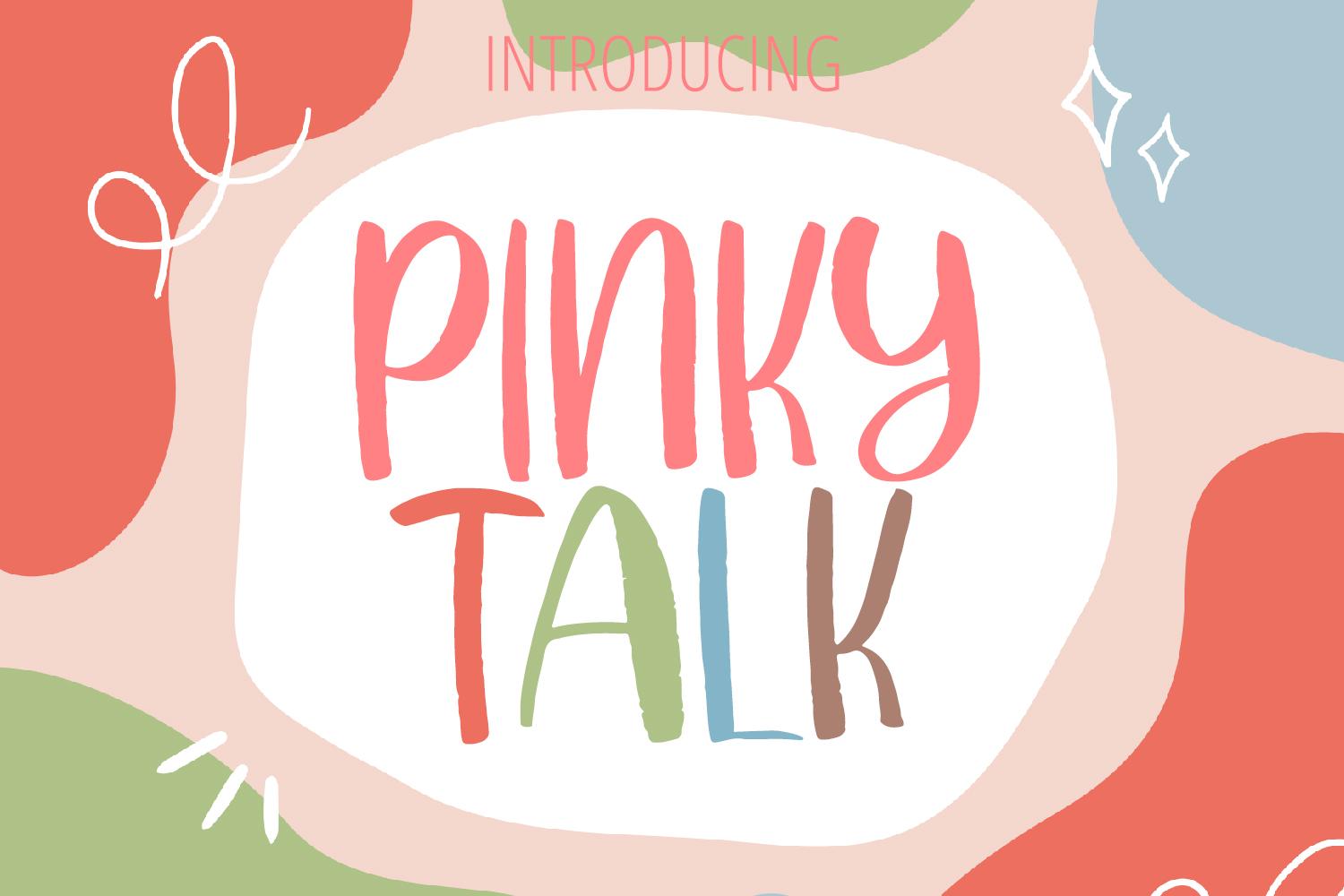 Pinky Talk Font