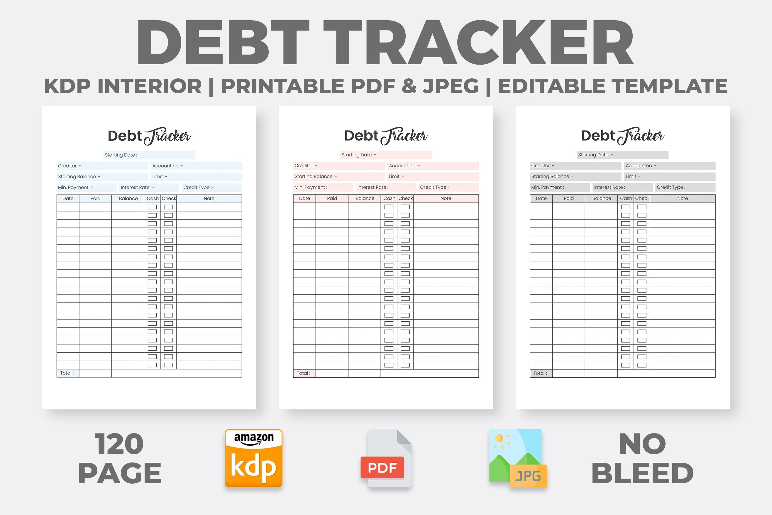 Debt Tracker - KDP Interior