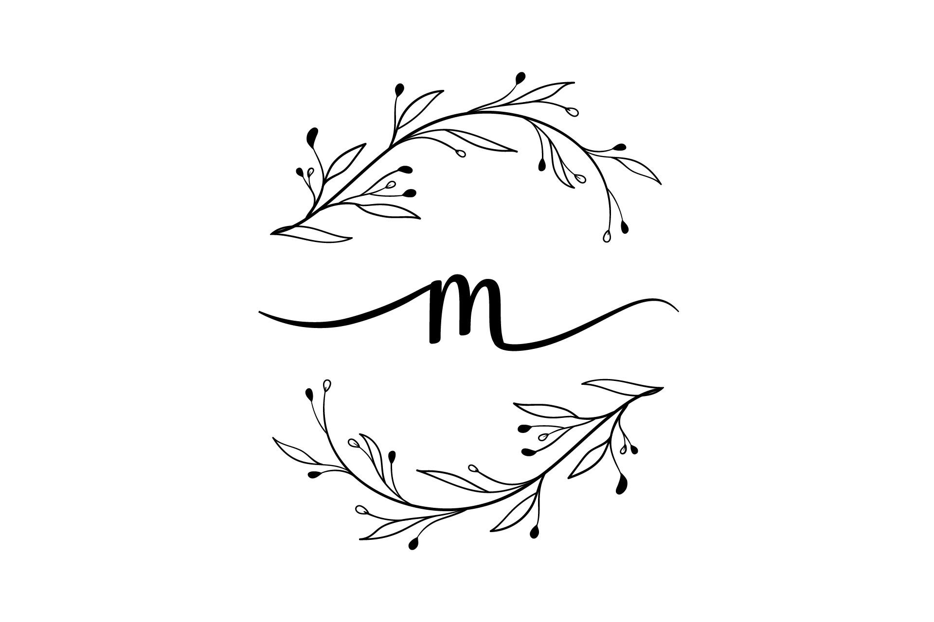Monogram Letter M Symbol