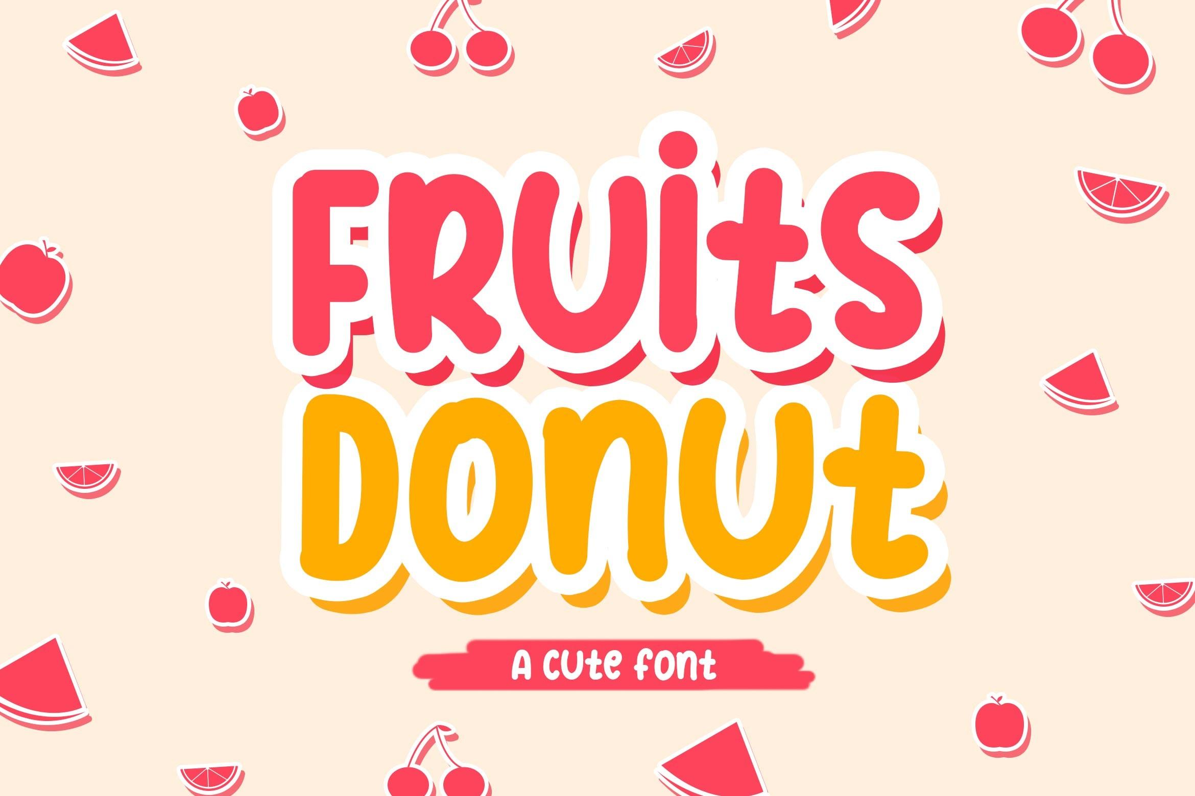 Fruits Donut Font