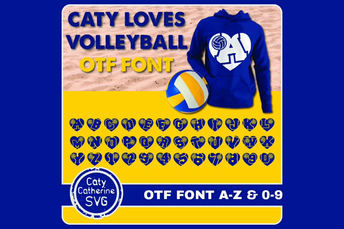 Caty Loves Volleyball Font
