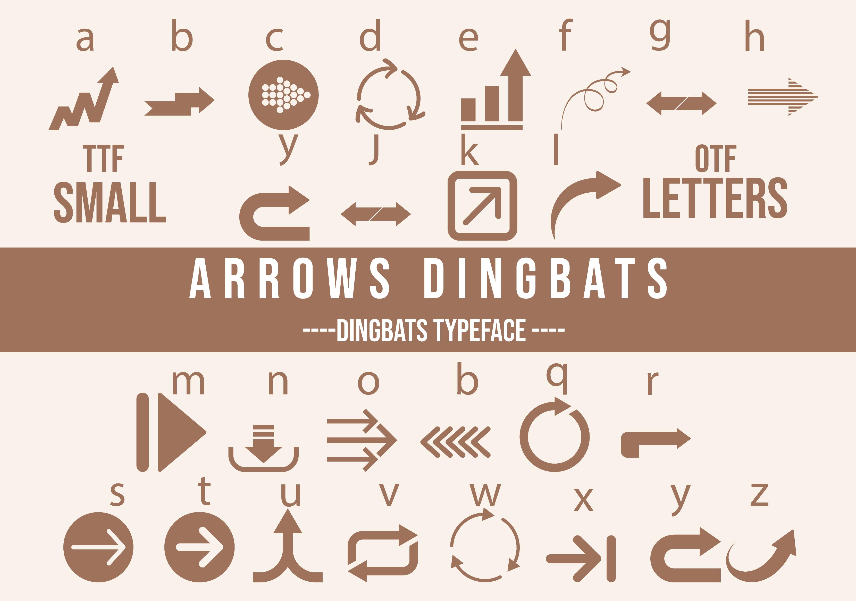 Arrows Dingbats Font