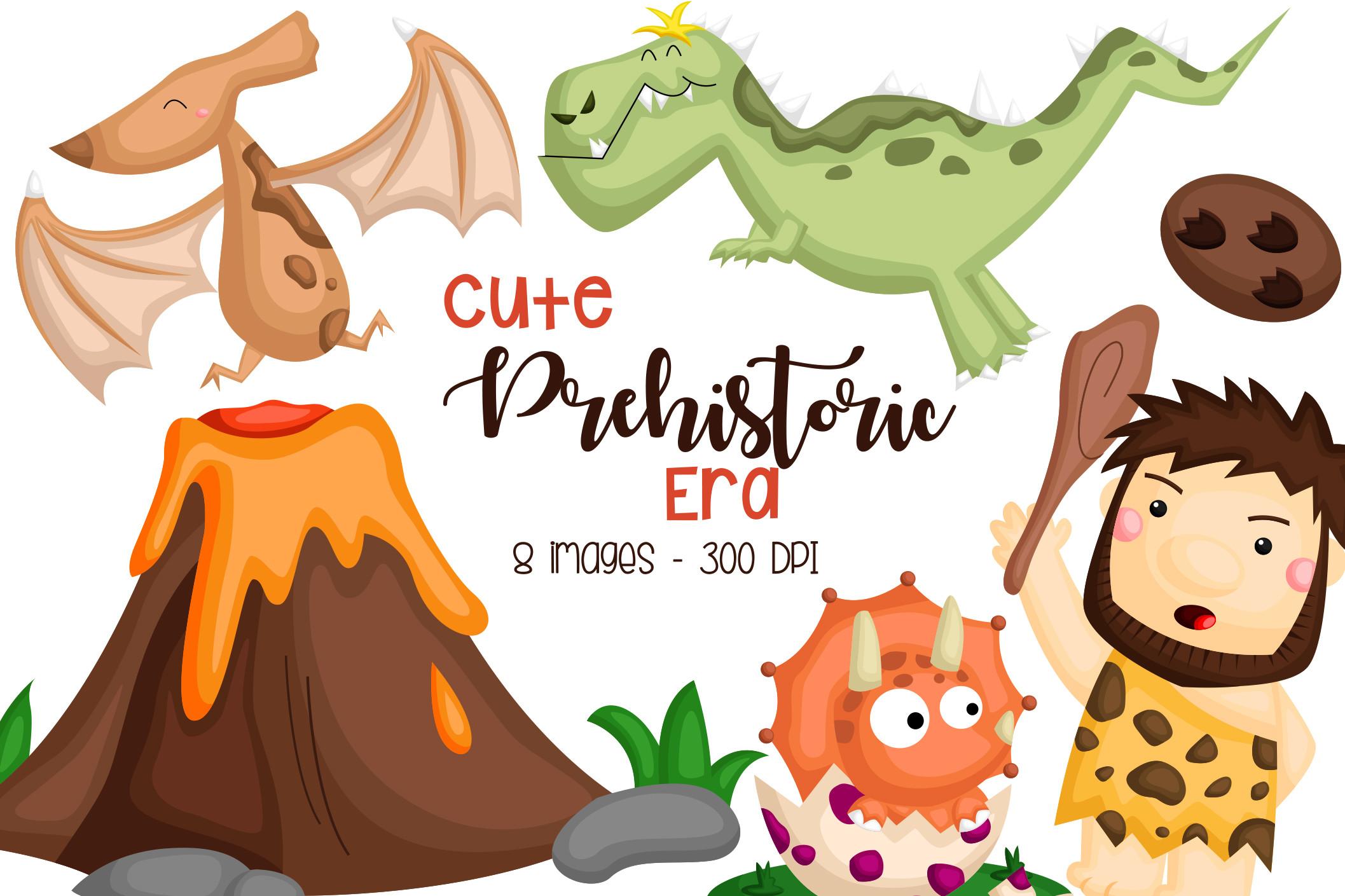 Cute Prehistoric Dinosaur Clipart