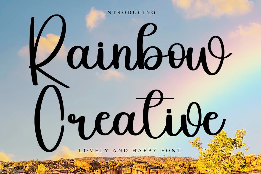 Rainbow Creative Font