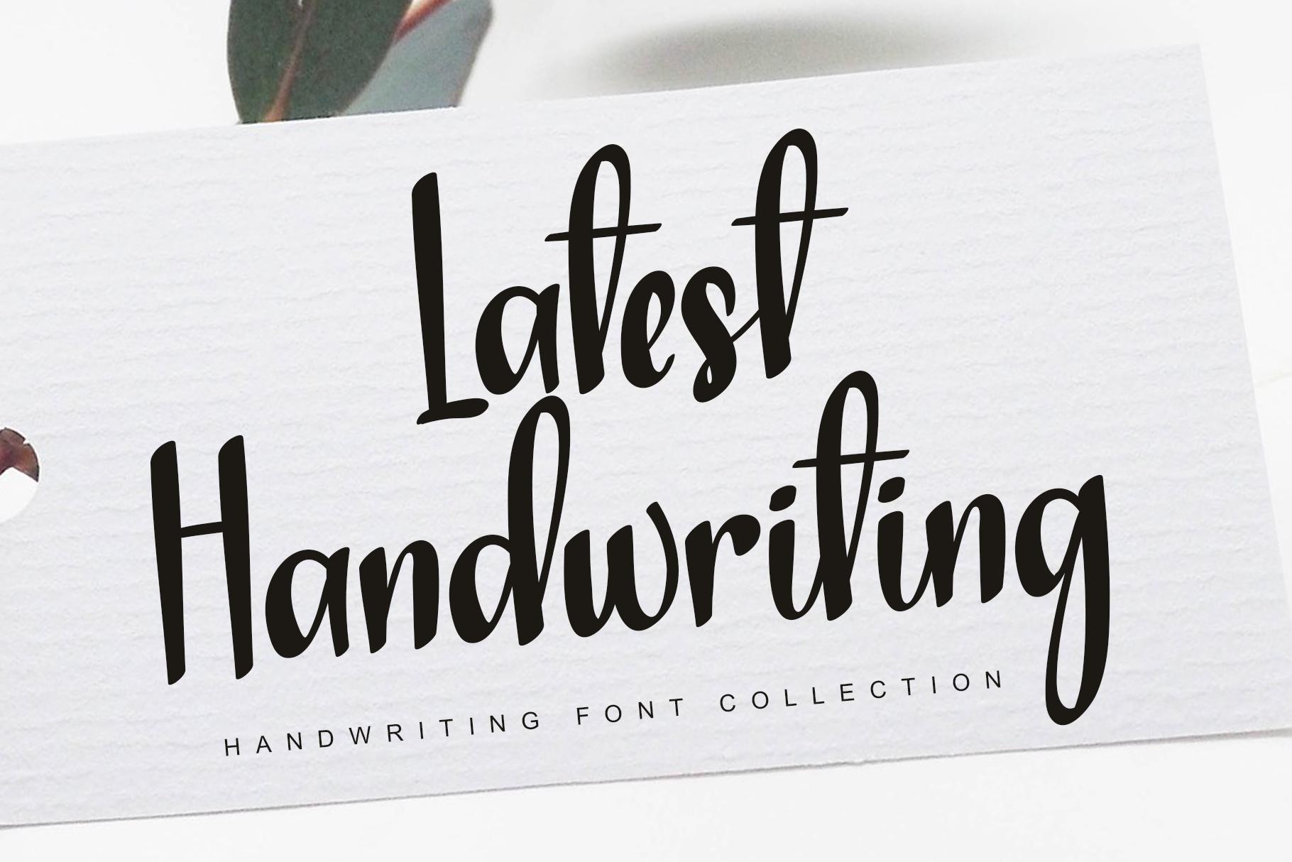 Latest Handwriting Font