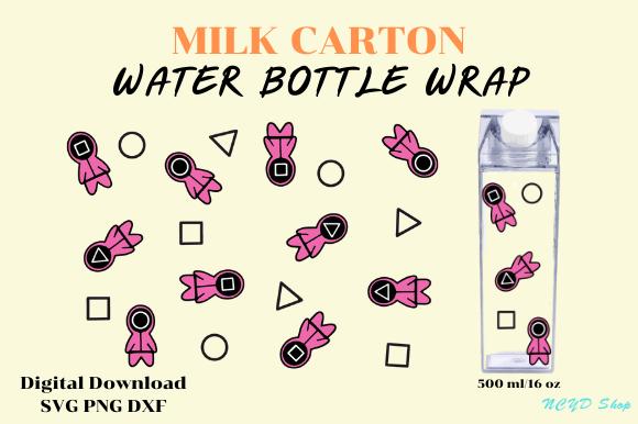 Squid Game Movie Milk Carton Bottle Wrap