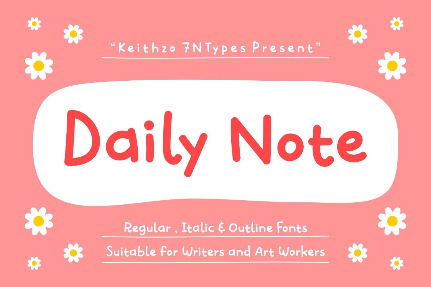 Daily Note Font